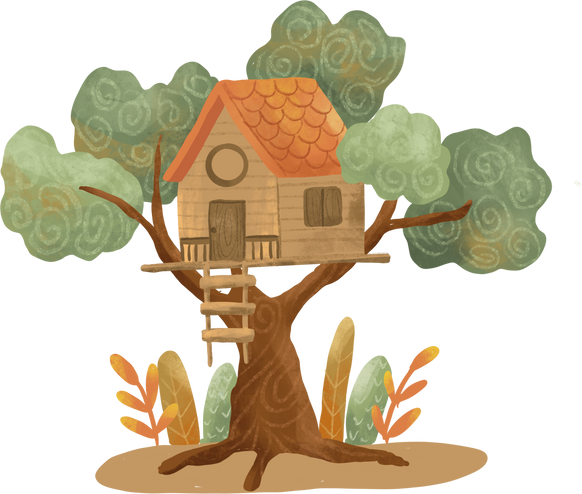 Tree House Watercolor